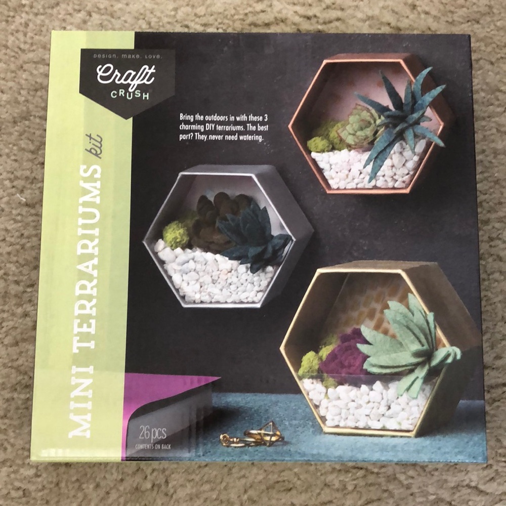 Craft Crush mini terrariums kit